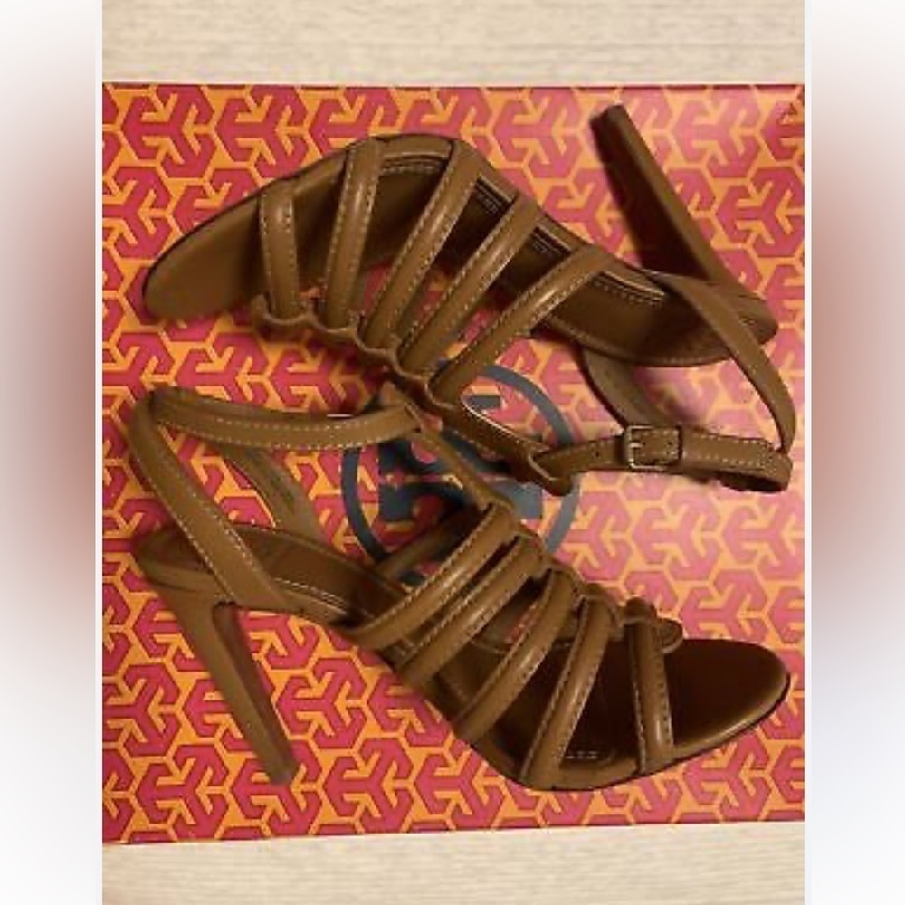 Charlene tan gladiator strap sandals
